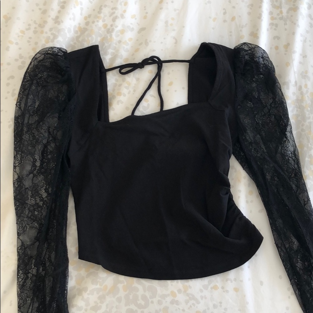 Lace crop top from free people